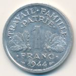 France, 1 franc, 1943–1944