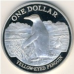 New Zealand, 1 dollar, 1988