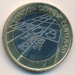 Великобритания, 2 фунта (2008 г.)