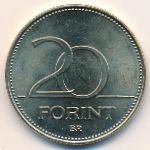 Hungary, 20 forint, 2012–2017