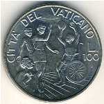 Vatican City, 100 lire, 1994