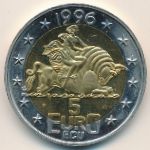 Netherlands., 5 euro, 1996