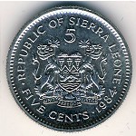 Сьерра-Леоне, 5 центов (1980–1984 г.)