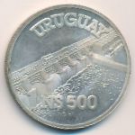 Uruguay, 500 nuevos pesos, 1983