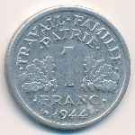 France, 1 franc, 1944