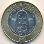 Mexico, 20 pesos, 2016