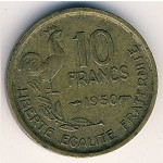 Франция, 10 франков (1950–1959 г.)