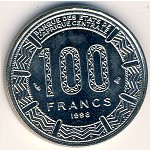 Центральная Африка, 100 франков (1992–2003 г.)