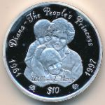 Sierra Leone, 10 dollars, 1997