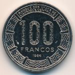 Экваториальная Гвинея, 100 франков (1985–1986 г.)