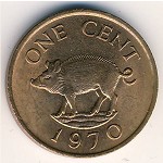 Бермудские острова, 1 цент (1970–1985 г.)