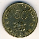 Кения, 50 центов (1995–1997 г.)