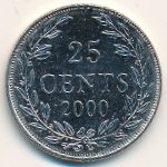 Либерия, 25 центов (2000 г.)