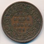 Британская Индия, 1/2 анны (1862–1876 г.)