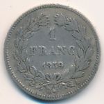 France, 1 franc, 1832–1848