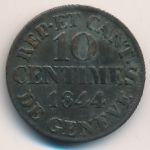 Женева, 10 сентим (1839–1844 г.)
