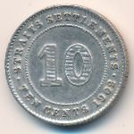 Стрейтс-Сетлментс, 10 центов (1902–1903 г.)
