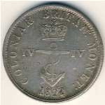 Британская Вест-Индия, 1/4 доллара (1820–1822 г.)