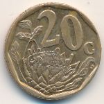 ЮАР, 20 центов (2005–2018 г.)