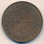 Hong Kong, 1 cent, 1902–1905