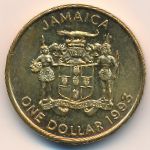 Jamaica, 1 dollar, 1993–1994