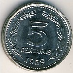 Аргентина, 5 сентаво (1957–1959 г.)