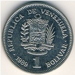 Venezuela, 1 bolivar, 1989