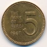 Южная Корея, 5 вон (1966–1970 г.)