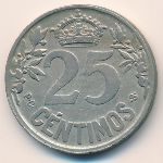 Spain, 25 centimos, 1925