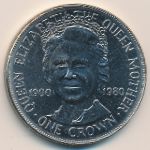 Остров Мэн, 1 крона (1980 г.)