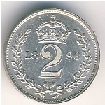 Great Britain, 2 pence, 1893–1901