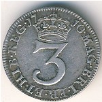 Great Britain, 3 pence, 1703–1713
