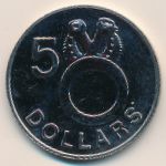 Соломоновы острова, 5 долларов (1978–1983 г.)