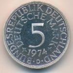 ФРГ, 5 марок (1974 г.)