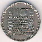 Франция, 10 франков (1947–1949 г.)