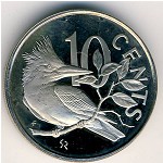 Виргинские острова, 10 центов (1973–1984 г.)