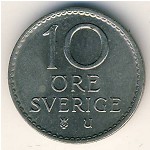 Sweden, 10 ore, 1962–1973