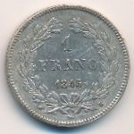 France, 1 franc, 1832–1846