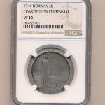 Норвегия, 2 кроны (1914 г.)