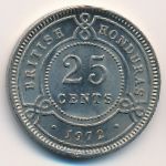 Британский Гондурас, 25 центов (1955–1973 г.)