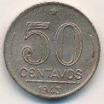 Brazil, 50 centavos, 1942–1943