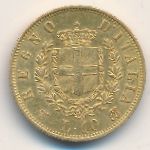 Italy, 10 lire, 1861–1865