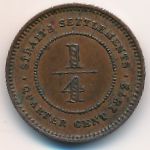 Стрейтс-Сетлментс, 1/4 цента (1872–1883 г.)