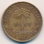 British West Africa, 2 shillings, 1949–1952