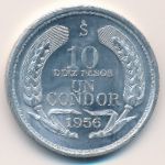 Чили, 10 песо (1956–1959 г.)