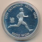 South Korea, 10000 won, 1986
