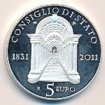 Italy, 5 euro, 2011