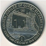 Gibraltar, 1 crown, 2002