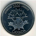 Canada, 25 cents, 2000