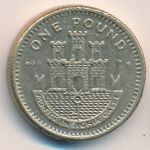 Gibraltar, 1 pound, 1998–2002